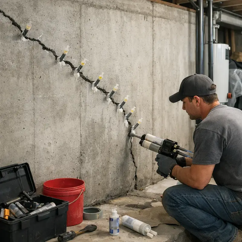 Basement Wall Crack Repair Fort Washington