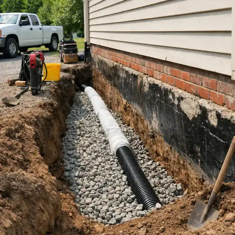 French Drain Fort Washington